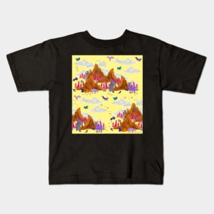 Blue Ridge Mountains Autumn Kids T-Shirt